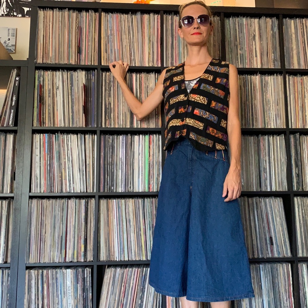 Hippie Patchwork Vintage Vest - image 8